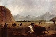 Alfred Jacob Miller Buffalo Hunt oil painting picture wholesale